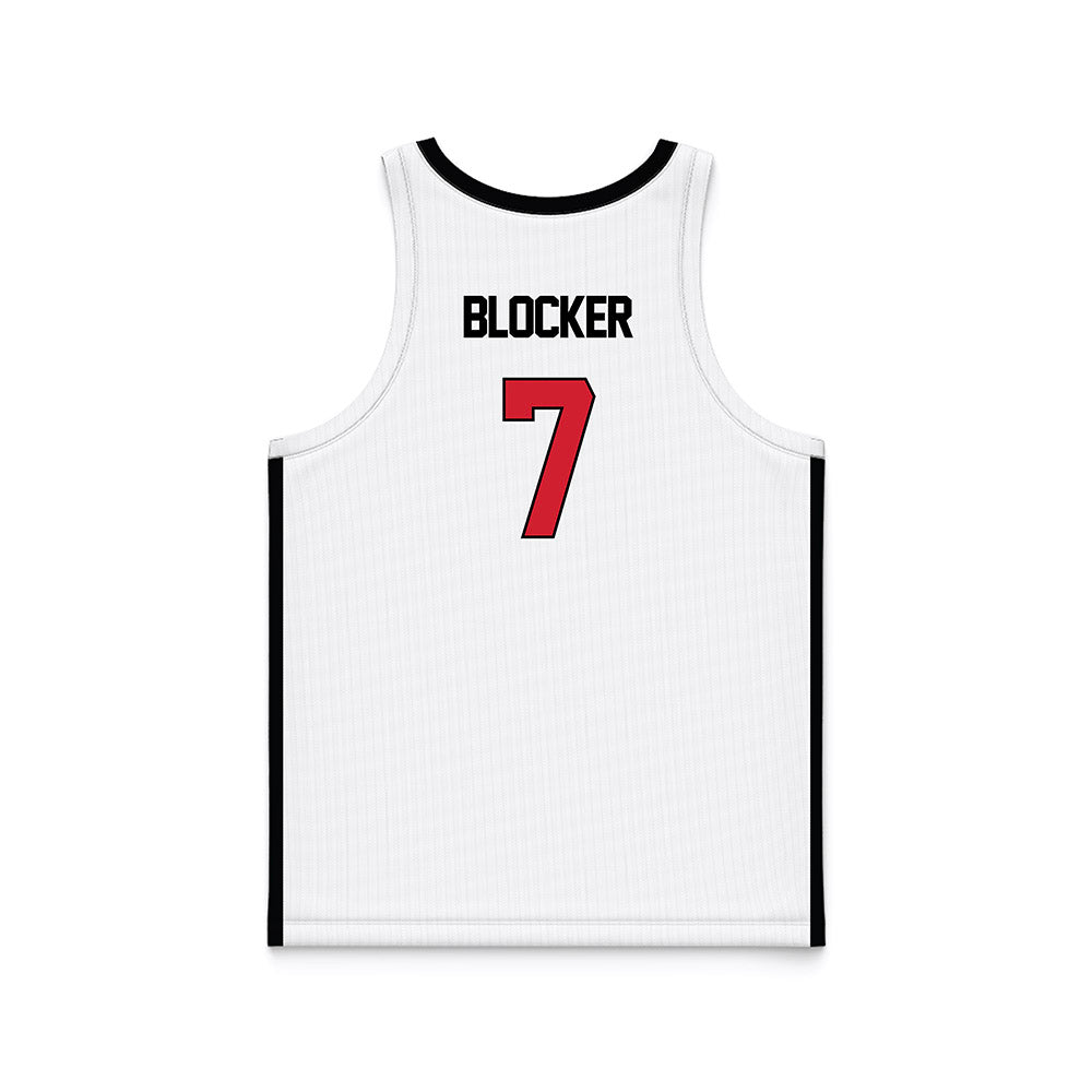 SEMO - NCAA Men's Basketball : Landren Blocker - White Basketball Jersey-1
