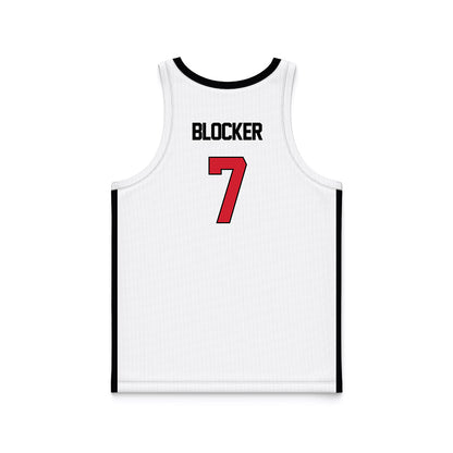 SEMO - NCAA Men's Basketball : Landren Blocker - White Basketball Jersey-1