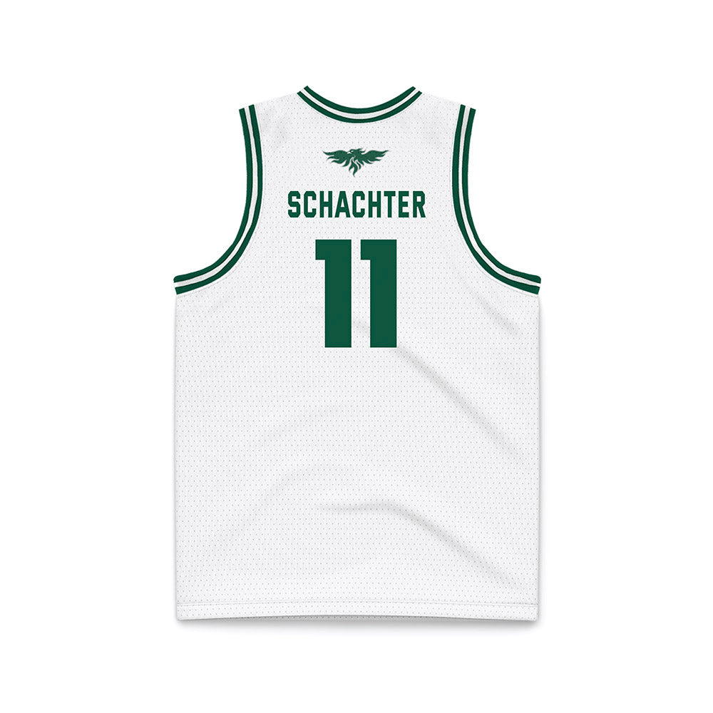 UW Green Bay - NCAA Men's Basketball : Trey Schachter - White Basketball Jersey-1