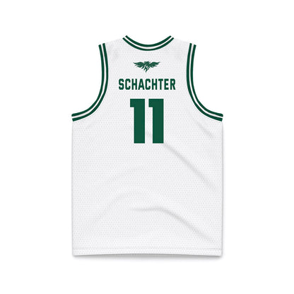 UW Green Bay - NCAA Men's Basketball : Trey Schachter - White Basketball Jersey-1