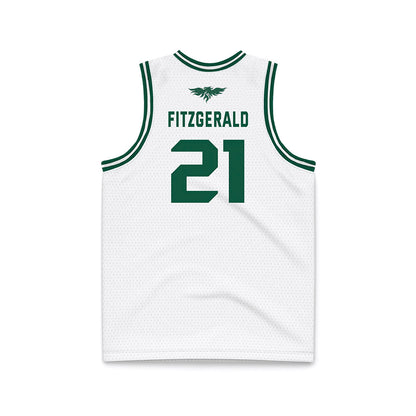 UW Green Bay - NCAA Men's Basketball : Brady Fitzgerald - White Basketball Jersey-1