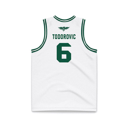 UW Green Bay - NCAA Men's Basketball : Vukasin Todorovic - White Basketball Jersey-1