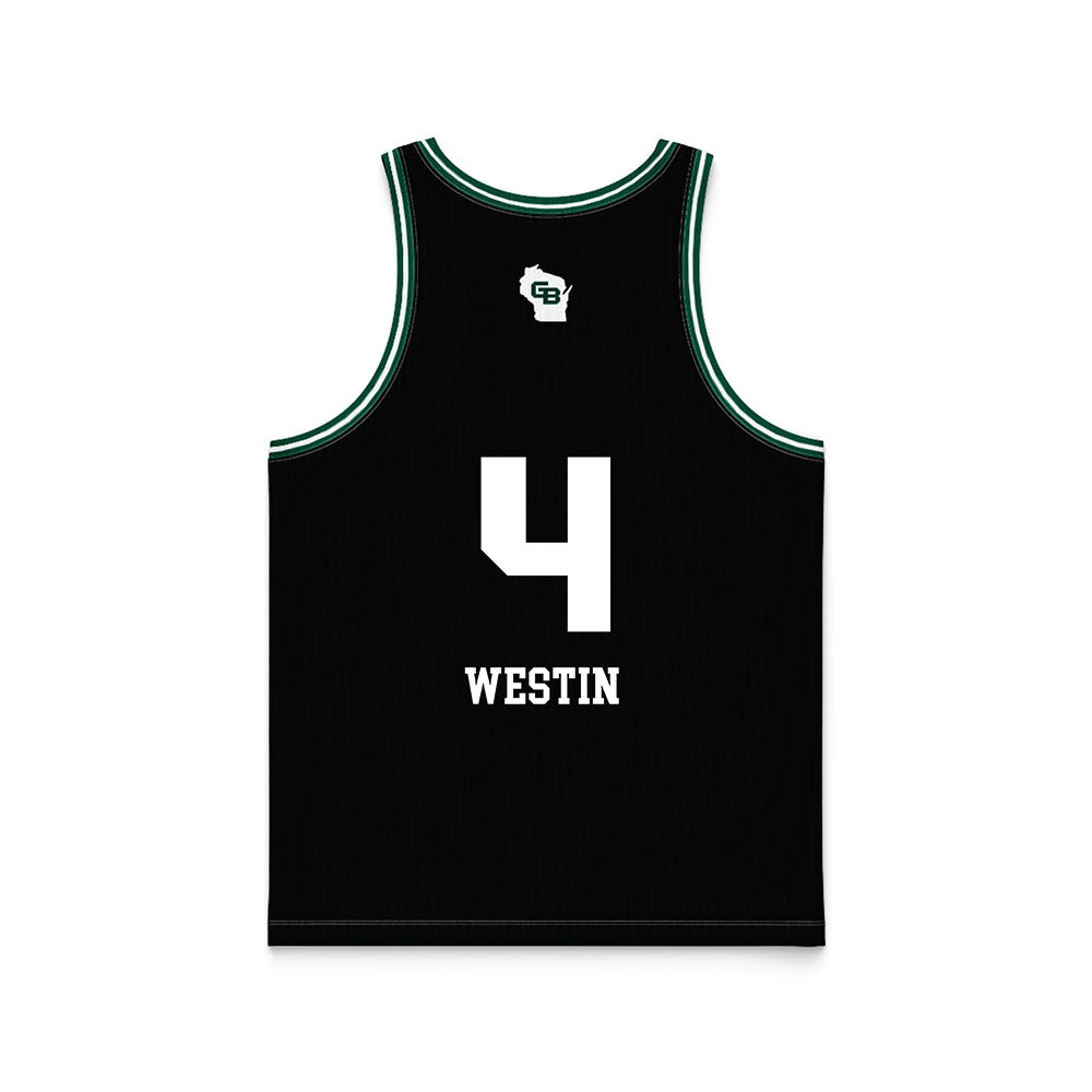 UW Green Bay - NCAA Women's Basketball : Maren Westin - Black Basketball Jersey-1
