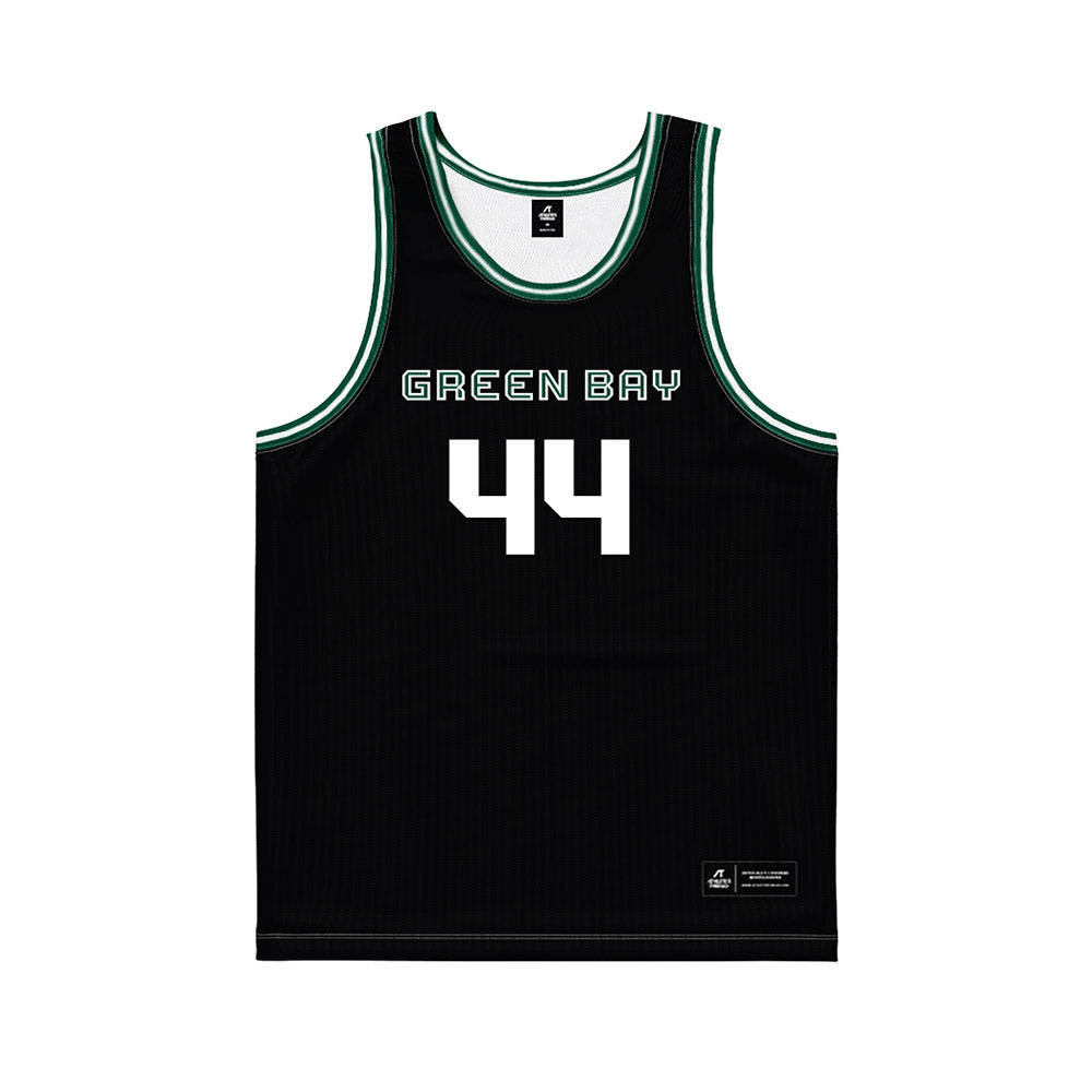 UW Green Bay - NCAA Women's Basketball : Kristina Ouimette - Black Basketball Jersey-0