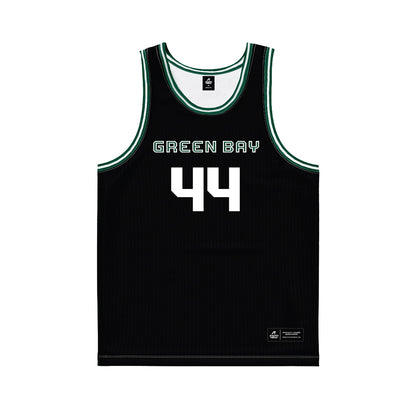 UW Green Bay - NCAA Women's Basketball : Kristina Ouimette - Black Basketball Jersey-0