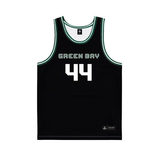 UW Green Bay - NCAA Women's Basketball : Kristina Ouimette - Black Basketball Jersey-0