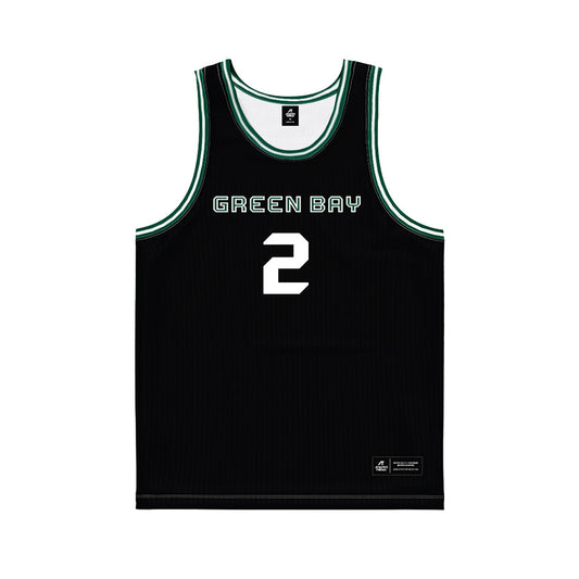 UW Green Bay - NCAA Women's Basketball : Kyrin Lile - Black Basketball Jersey-0