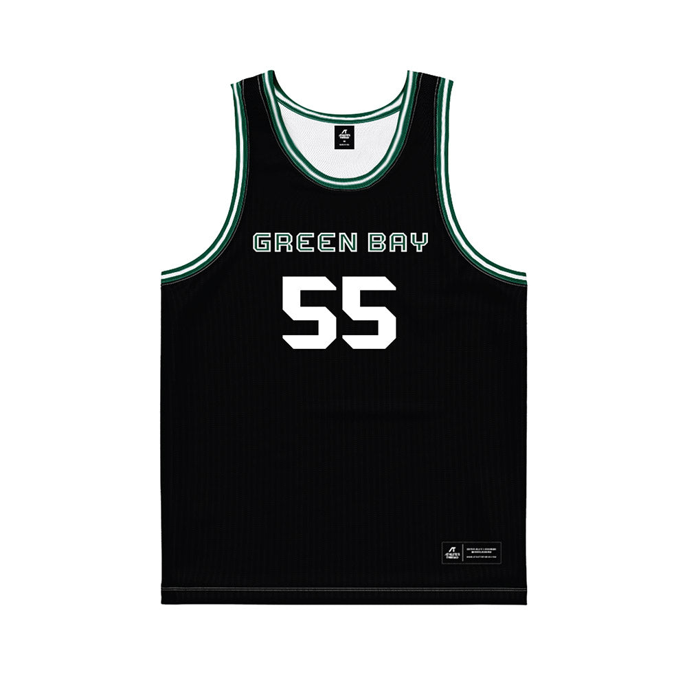 UW Green Bay - NCAA Women's Basketball : Meghan Schultz - Black Basketball Jersey-0
