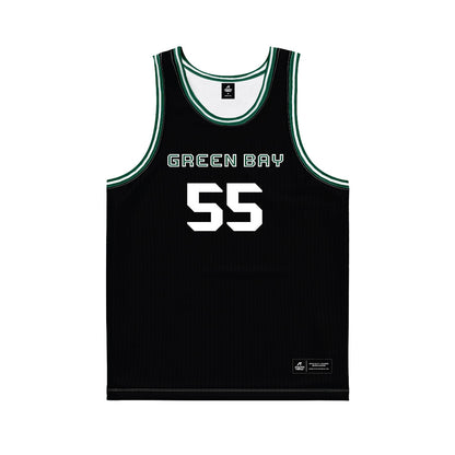 UW Green Bay - NCAA Women's Basketball : Meghan Schultz - Black Basketball Jersey-0