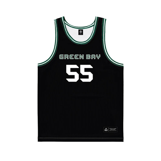 UW Green Bay - NCAA Women's Basketball : Meghan Schultz - Black Basketball Jersey-0