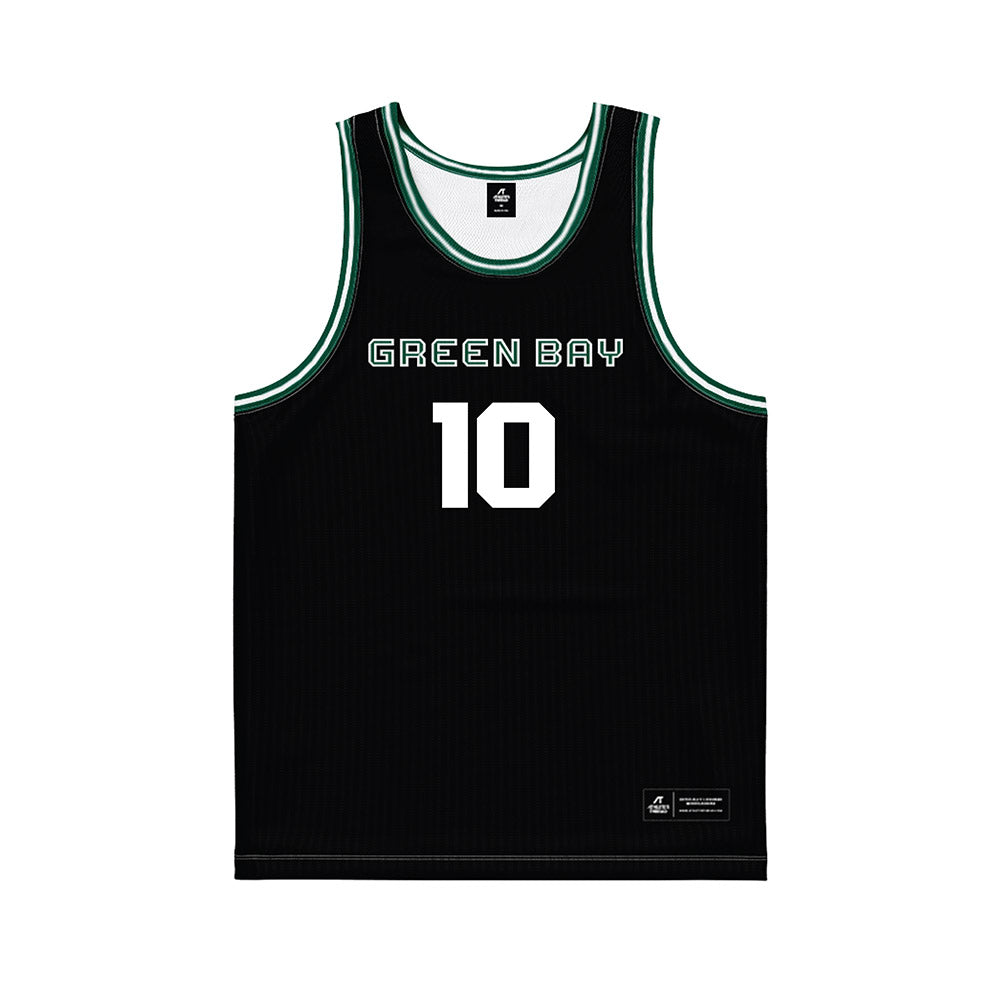 UW Green Bay - NCAA Women's Basketball : Julianna Ouimette - Black Basketball Jersey-0