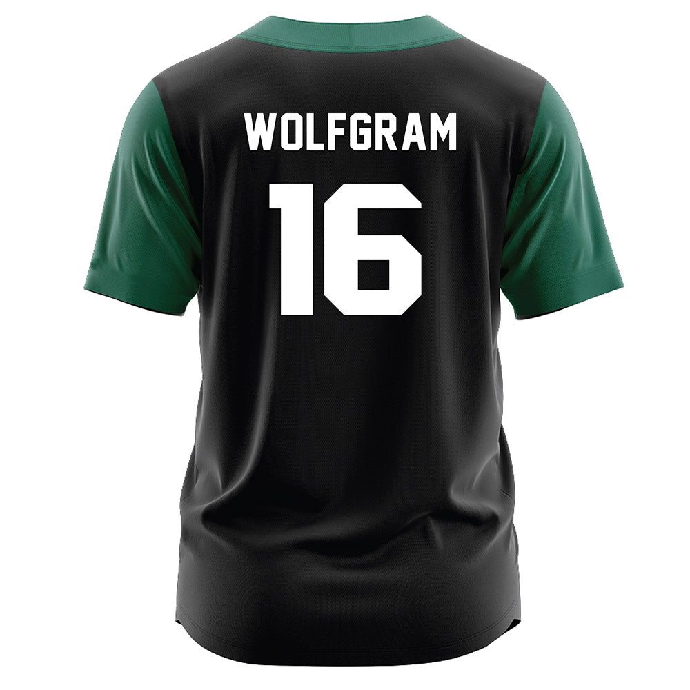  - NCAA Softball : Evelyn Wolfgram - Black Jersey-1