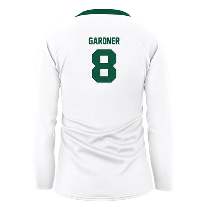 UW Green Bay - NCAA Women's Volleyball : Alexis Gardner - White Volleyball Jersey-1