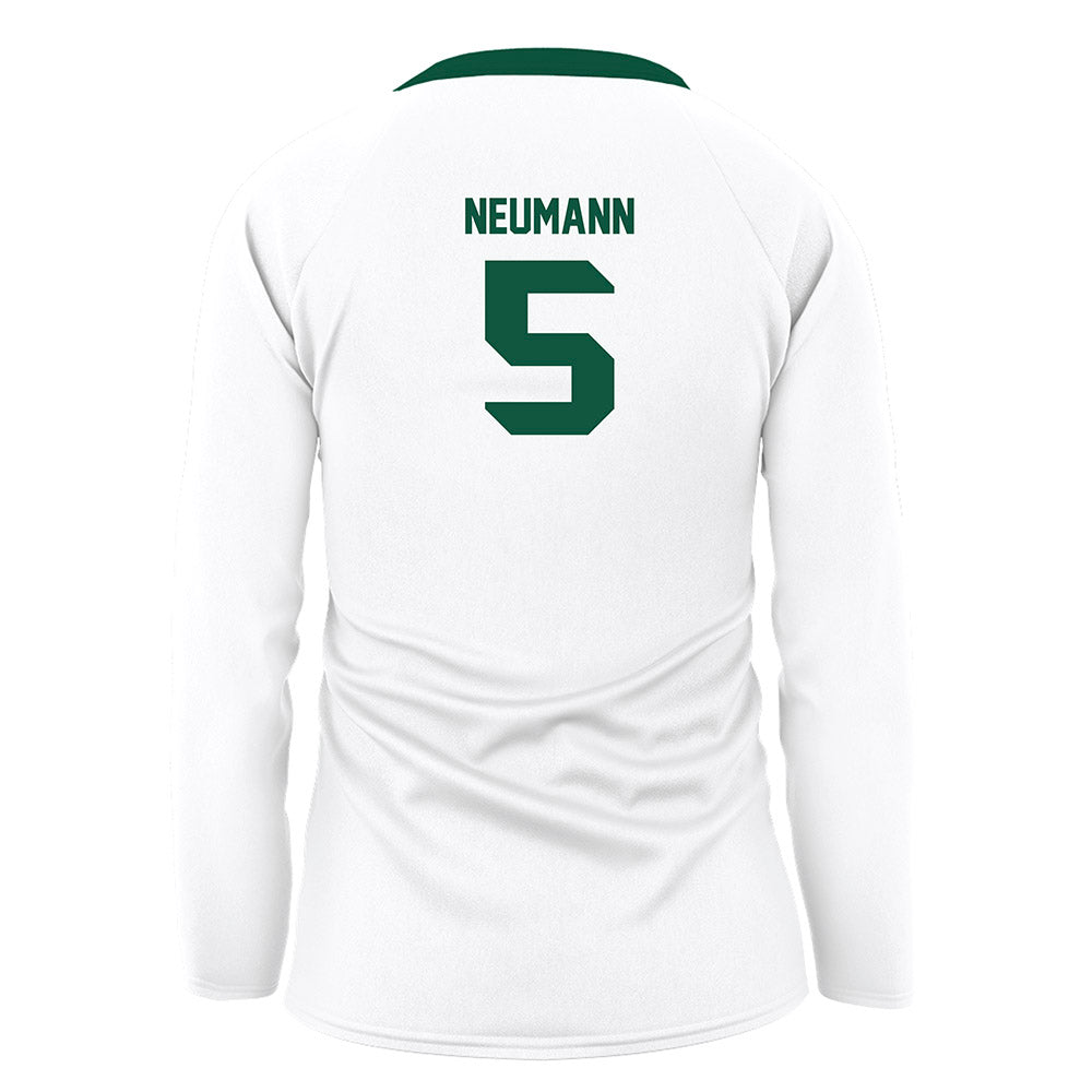 UW Green Bay - NCAA Women's Volleyball : Olivia Neumann - White Volleyball Jersey-1