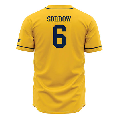 East Tennessee State - NCAA Baseball : Griffin Sorrow - Gold Jersey-1