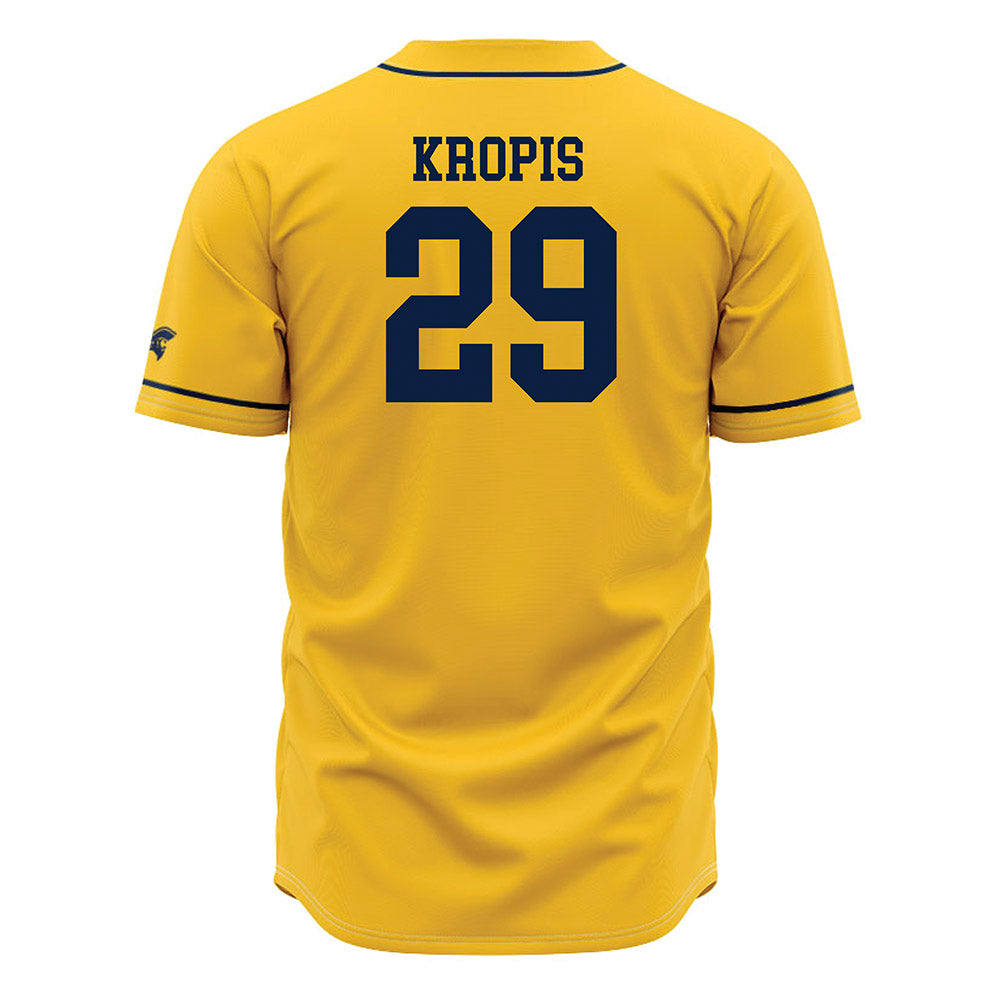 East Tennessee State - NCAA Baseball : Tyler Kropis - Gold Jersey-1