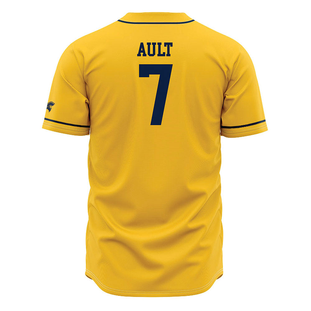 East Tennessee State - NCAA Baseball : Mason Ault - Gold Jersey-1