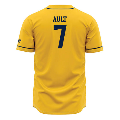 East Tennessee State - NCAA Baseball : Mason Ault - Gold Jersey-1