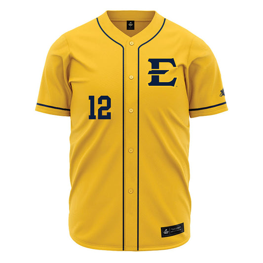East Tennessee State - NCAA Baseball : Ian Guanzon - Gold Jersey-0