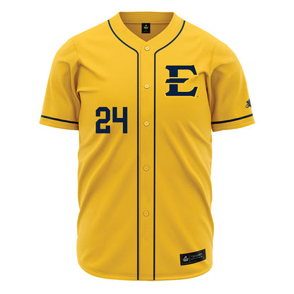 East Tennessee State - NCAA Baseball : Tyler Fetterman - Gold Jersey-0