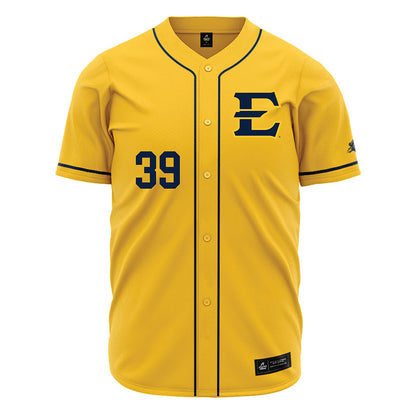 East Tennessee State - NCAA Baseball : Cooper Jones - Gold Jersey-0