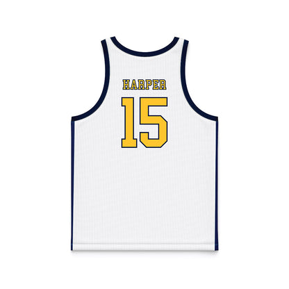 East Tennessee State - NCAA Women's Basketball : Jaidyn Harper - White Basketball Jersey