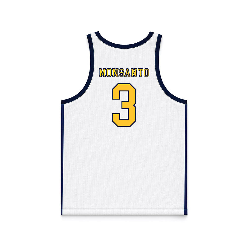 East Tennessee State - NCAA Women's Basketball : SaBreya Monsanto - White Basketball Jersey-1