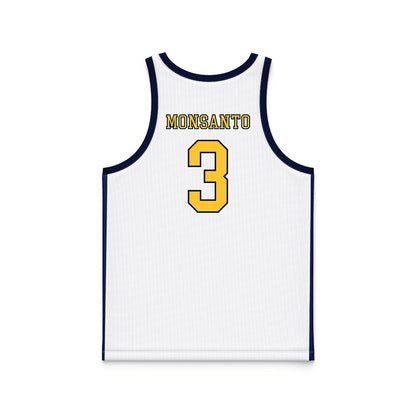 East Tennessee State - NCAA Women's Basketball : SaBreya Monsanto - White Basketball Jersey-1