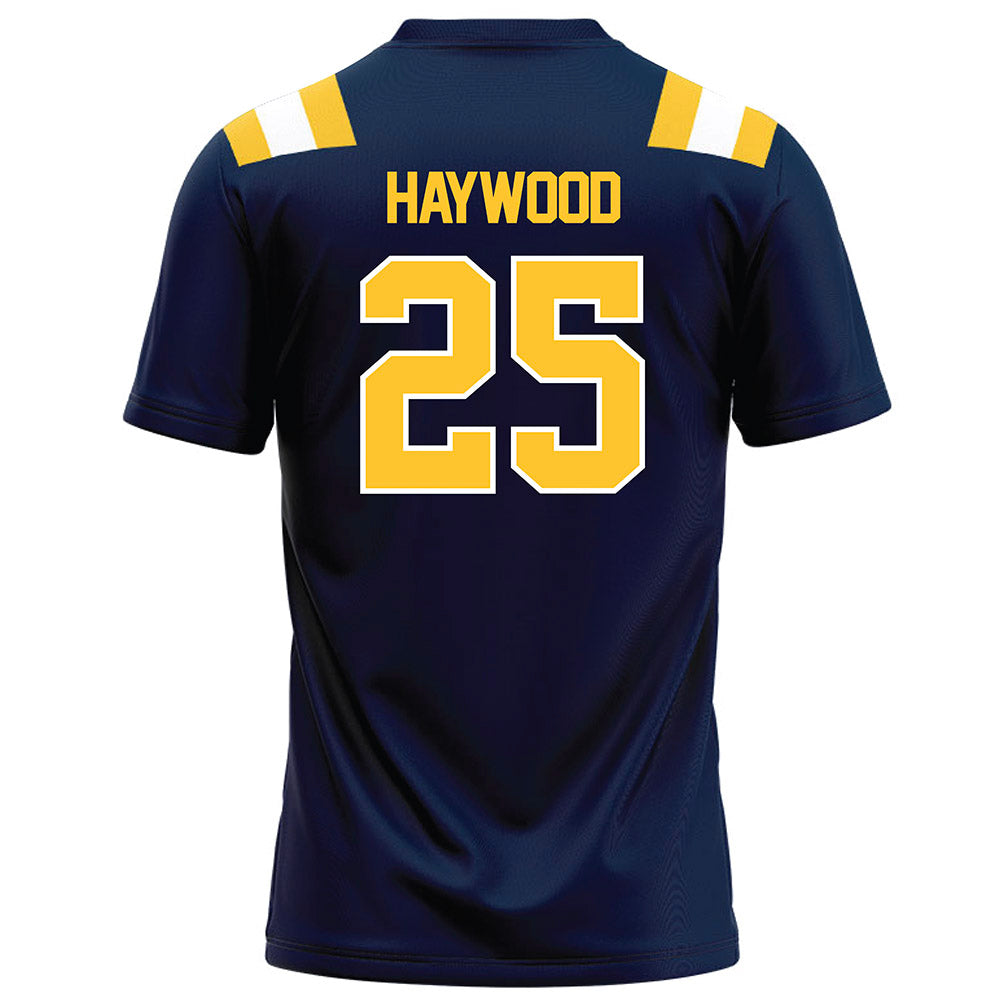 East Tennessee State - NCAA Football : Jaden Haywood - Navy Football Jersey-1