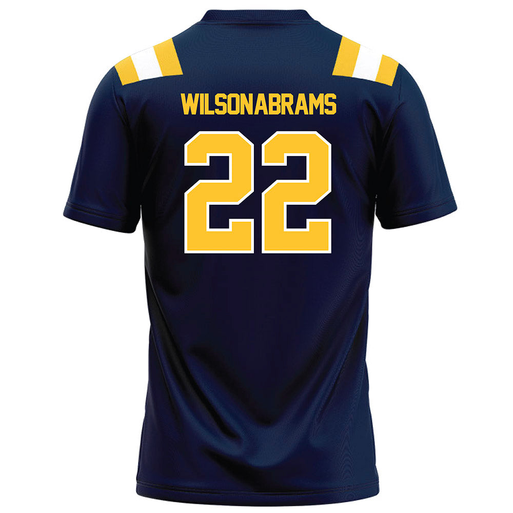 East Tennessee State - NCAA Football : Jayden Wilson-Abrams - Navy Football Jersey-1