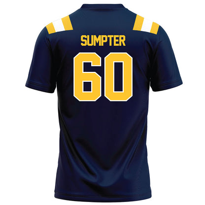 East Tennessee State - NCAA Football : Micah Sumpter - Navy Football Jersey-1
