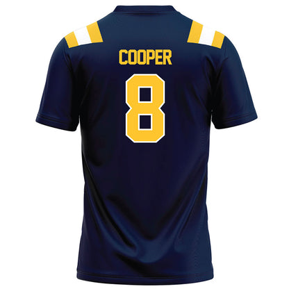 East Tennessee State - NCAA Football : Caleb Cooper - Navy Football Jersey-1