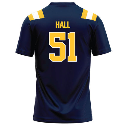 East Tennessee State - NCAA Football : Isaiah Hall - Navy Football Jersey-1