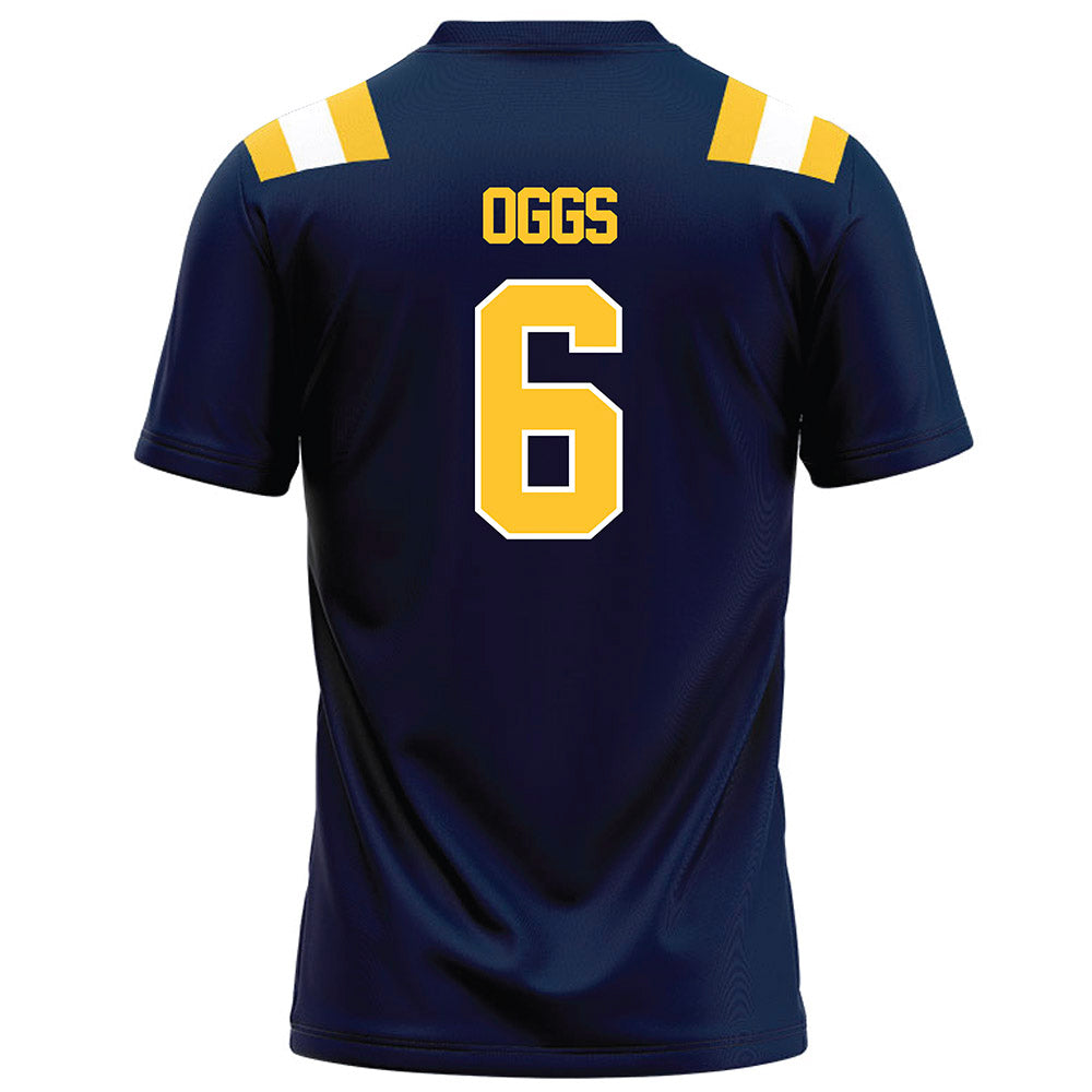 East Tennessee State - NCAA Football : Jivon Oggs - Navy Football Jersey-1