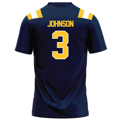 East Tennessee State - NCAA Football : Jarvis Johnson - Navy Football Jersey-1