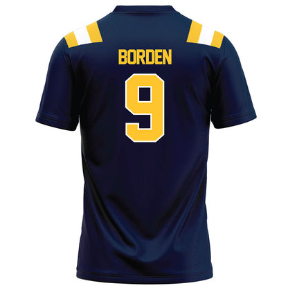 East Tennessee State - NCAA Football : Donya Borden - Navy Football Jersey-1