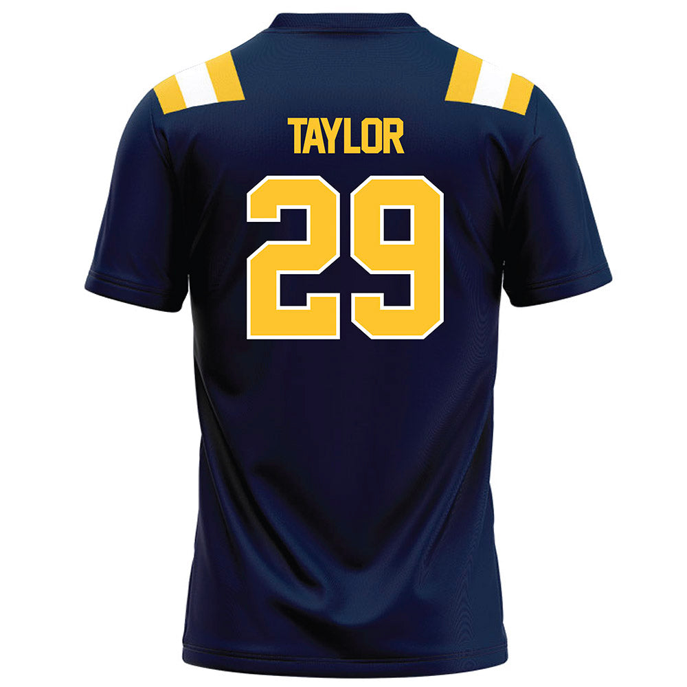 East Tennessee State - NCAA Football : Elijah Taylor - Navy Football Jersey-1