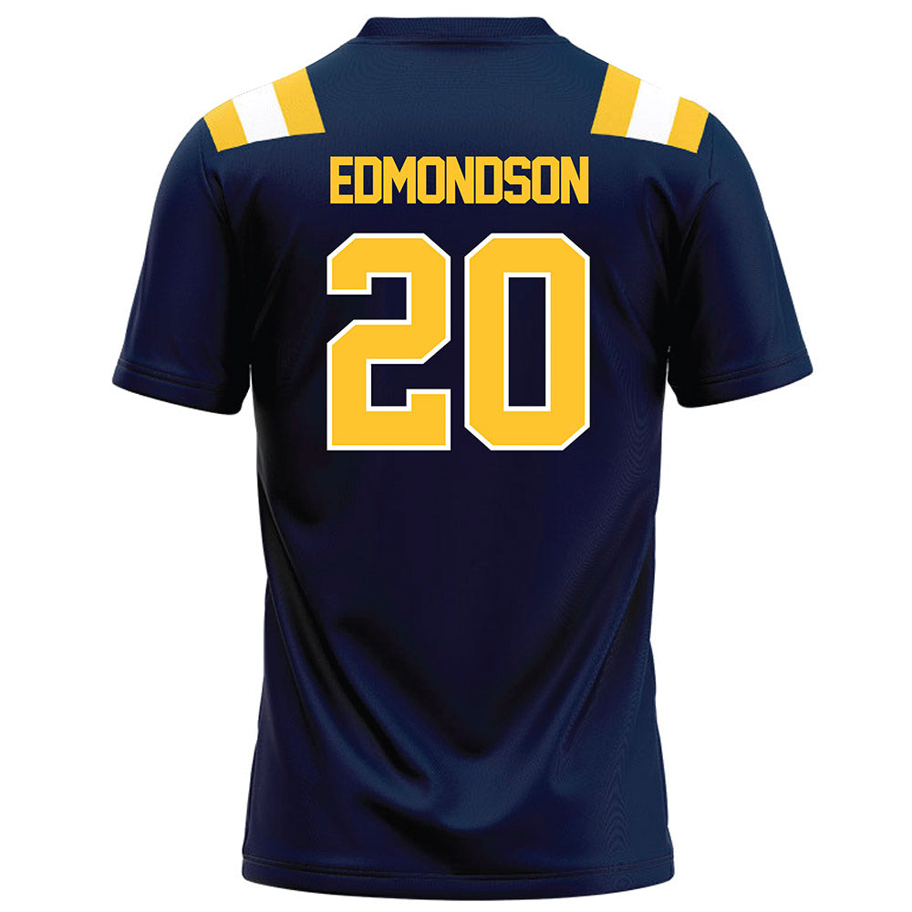 East Tennessee State - NCAA Football : Weston Edmondson - Navy Football Jersey-1