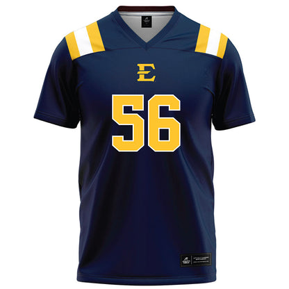 East Tennessee State - NCAA Football : Nash Stinnett - Navy Football Jersey-0