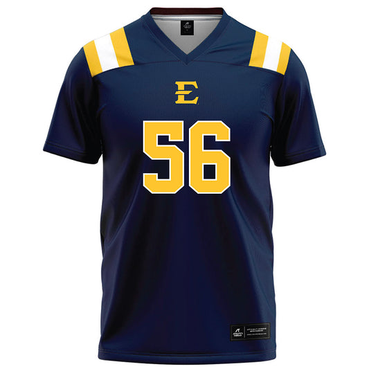 East Tennessee State - NCAA Football : Nash Stinnett - Navy Football Jersey-0
