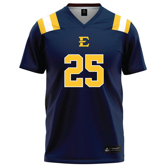 East Tennessee State - NCAA Football : Jaden Haywood - Navy Football Jersey-0