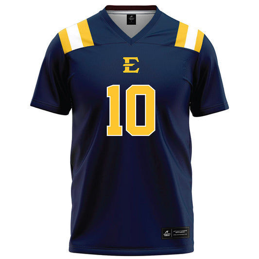 East Tennessee State - NCAA Football : Jake McNamara - Navy Football Jersey-0