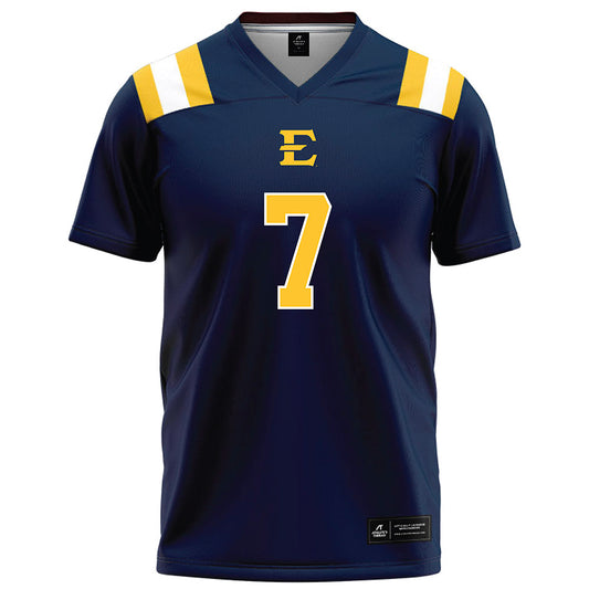 East Tennessee State - NCAA Football : Jaiden Daniels - Navy Football Jersey-0
