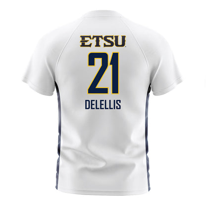 East Tennessee State - NCAA Men's Soccer : Matias Delellis - White Soccer Jersey