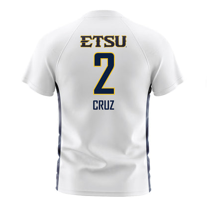 East Tennessee State - NCAA Men's Soccer : Henrique Cruz - White Soccer Jersey-1