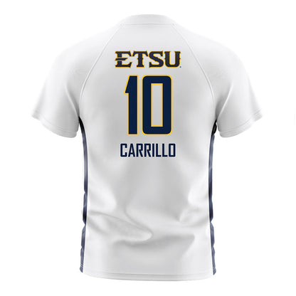 East Tennessee State - NCAA Men's Soccer : Jaime Carrillo - White Soccer Jersey-1