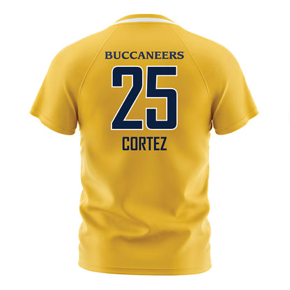 East Tennessee State - NCAA Women's Soccer : Giulianna Cortez - Gold and White Soccer Jersey-1