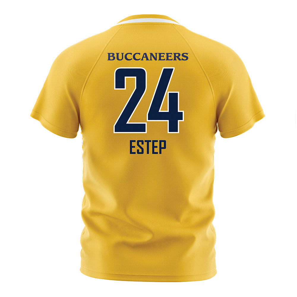 East Tennessee State - NCAA Women's Soccer : Kassie Estep - Gold and White Soccer Jersey-1