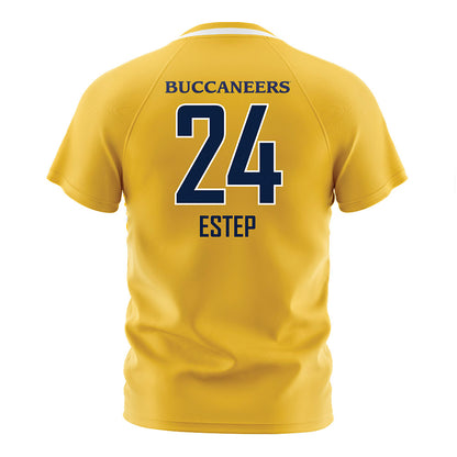 East Tennessee State - NCAA Women's Soccer : Kassie Estep - Gold and White Soccer Jersey-1