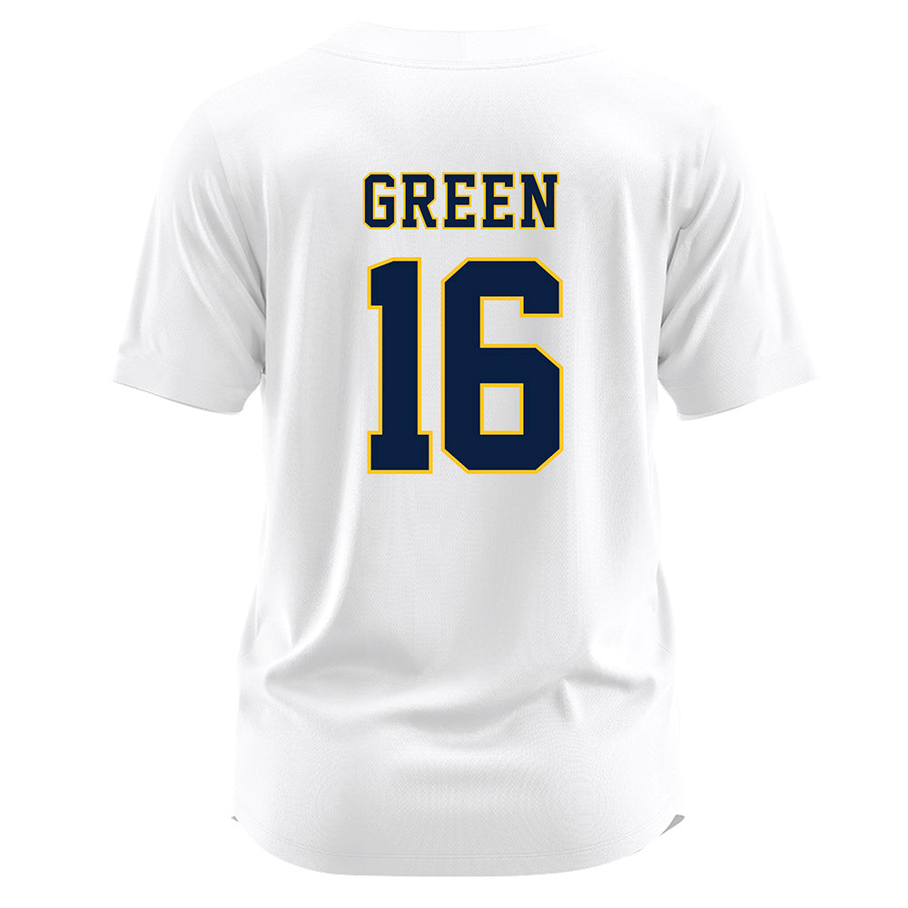 East Tennessee State - NCAA Softball : Natalie Green - White Jersey-1